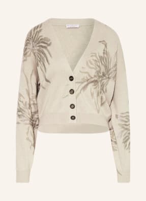 BRUNELLO CUCINELLI Strickjacke mit Cashmere und Glitzergarn