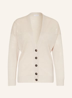 BRUNELLO CUCINELLI Cardigan made of linen with sequins