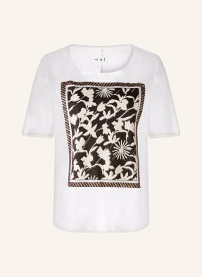 oui T-shirt z cekinami i ozdobnymi kamykami