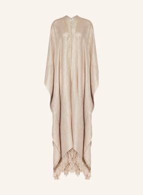 BRUNELLO CUCINELLI Cape with linen and glitter thread