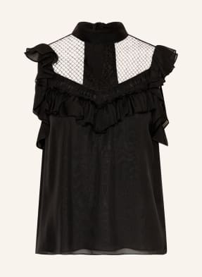 DOROTHEE SCHUMACHER Blouse top made of silk with frills