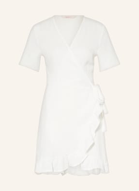 ONLY Wrap dress made of muslin with ruffles
