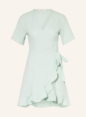ONLY Wrap dress made of muslin with ruffles