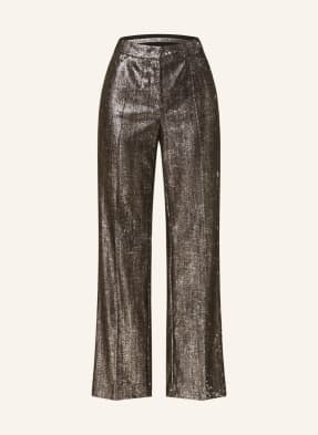 LUISA CERANO Trousers with sequins