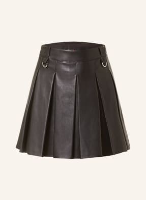 HUGO Pleated skirt RAFALLE in leather look