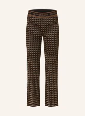 CAMBIO Jersey trousers RANEE with glitter thread