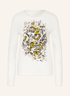 MARC CAIN Long sleeve shirt with decorative beads and sequins