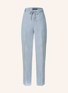 OPUS Wide leg trousers MAPRIL with linen