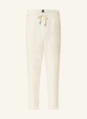 BOSS Trousers SISLA in jogger style regular fit with linen
