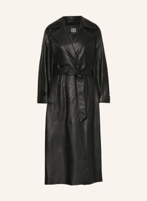RIANI Trench coat made of leather