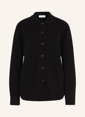 darling harbour Knitted overshirt with cashmere