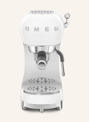 weiss mit Espressomaschine ECF03 SMEG in Kaffeemühle