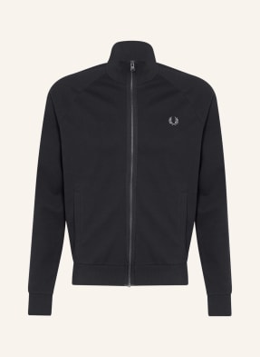 FRED PERRY Sweat jacket with tuxedo stripes