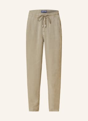 VILEBREQUIN Linen trousers SOLID regular fit