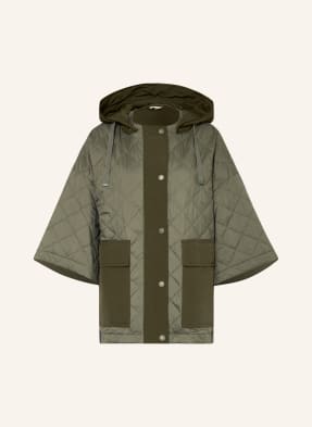 WEEKEND MaxMara Quilted coat TEQUILA with removable hood