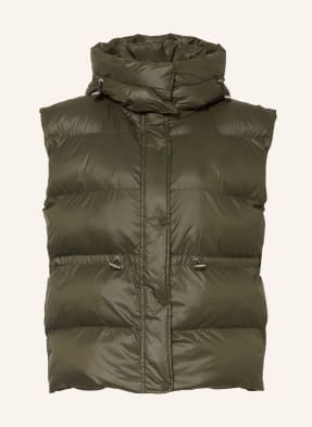 MRS & HUGS Quilted vest with removable hood