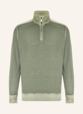 STROKESMAN'S Half-zip sweater in sweatshirt fabric