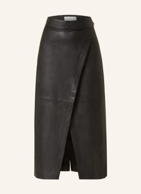ENVELOPE 1976 Wrap skirt BOLT made of leather