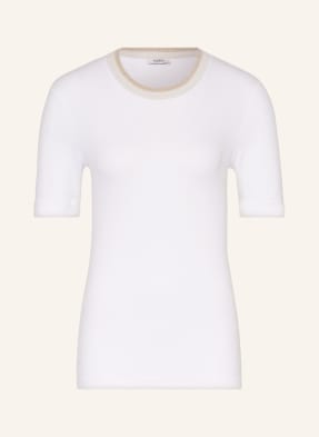 PESERICO T-shirt z błyszczącą przędzą