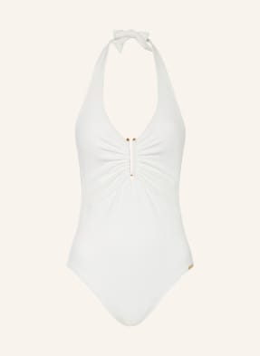 MARYAN MEHLHORN Halter neck swimsuit THE WHITE COLLECTION