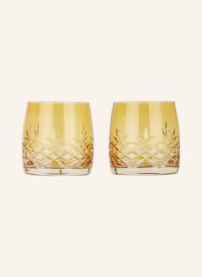 FREDERIK BAGGER Set of 2 drinking glasses CRISPY CITRINE AQUA