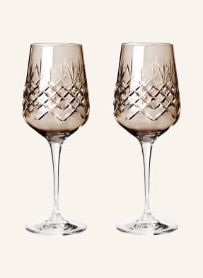 FREDERIK BAGGER Set of 2 wine glasses CRISPY MADAME TOPAZ