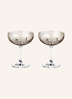 FREDERIK BAGGER Set of 2 champagne glasses CRISPY GATSBY