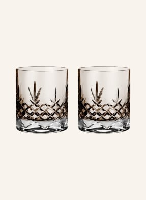 FREDERIK BAGGER Set of 2 drinking glasses CRISPY LOWBALL CITRINE