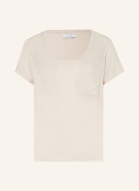 REISS T-shirt CAMILLA in mixed materials with linen