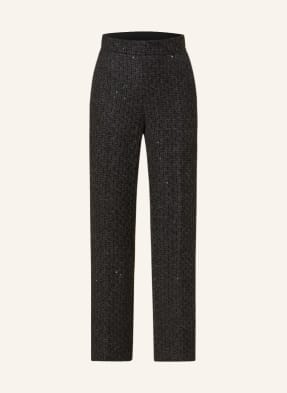 CAMBIO Tweed trousers AVA with sequins