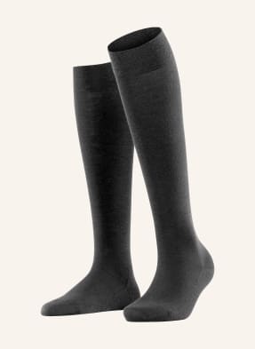 Falke Podkolenky Softmerino S Příměsí Merino Vlny 3009 black
