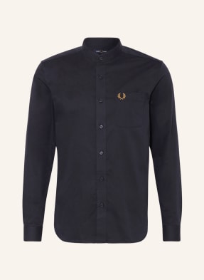 FRED PERRY Shirt slim fit with stand-up collar