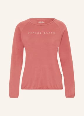 Venice Beach VB Eleam Women's V-Neck Sports T-Shirt - Moisture Wicking, Stretchy, 91% Polyamide 9% Elastane