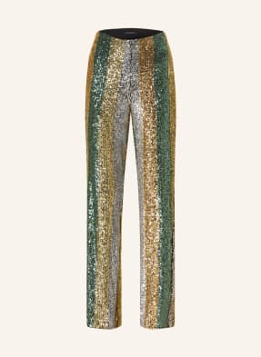 LUISA CERANO Wide leg trousers with sequins