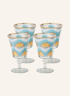 Les Ottomans Set of 4 wine glasses