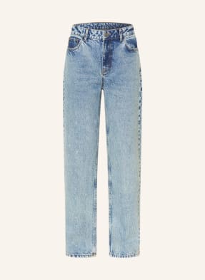 COLOURFUL REBEL Straight Jeans JONES mit Schmucksteinen