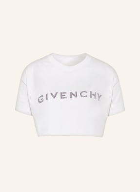 GIVENCHY Cropped shirt with decorative gems