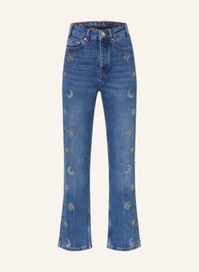 maje Flared Jeans mit Nieten