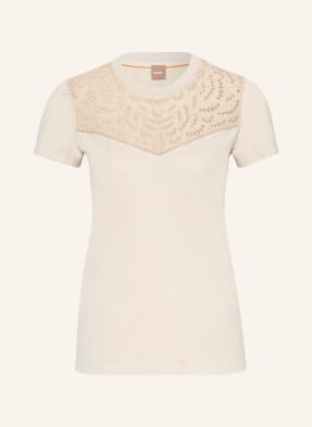 BOSS T-shirt EMBRA with broderie anglaise