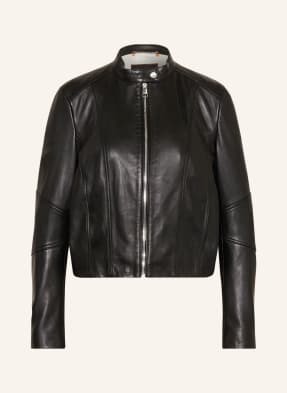 BOSS Leather jacket SALESTE