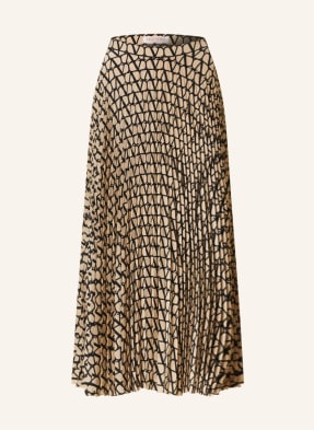 VALENTINO Pleated skirt made of silk