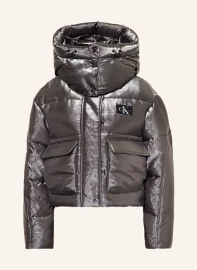 Calvin Klein Jeans Quilted jacket with detachable hood