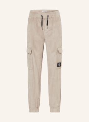 Calvin Klein Sztruksowe spodnie cargo