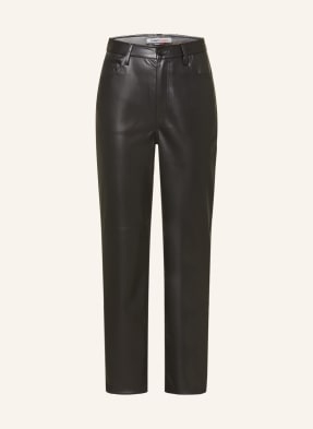 TOMMY JEANS Wide leg trousers JULIE in leather look