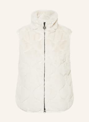 SPORTALM Quilted jacket in mixed materials with faux fur