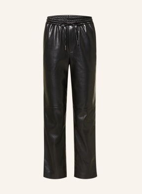 FYNCH-HATTON 7/8 trousers in leather look
