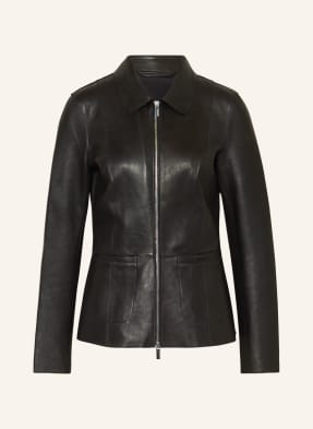 black Leather jacket in gipsy GWMAIZY