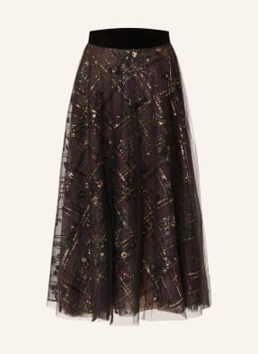 TALBOT RUNHOF Tulle skirt with sequins and embroidery