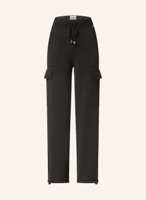 PINKO Knit trousers in jogger style with glitter thread