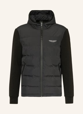 HACKETT LONDON Quilted jacket in mixed materials